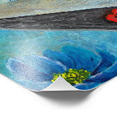 Impression Photo L'Art Fleuri d'une Estampe de Libellule (Coin)