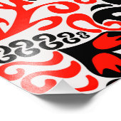 Impression Photo L'art populaire ukrainien motif floral abstact (Coin)