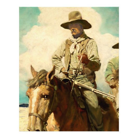 Impression Photo L'art western du maréchal sec par NC Wyeth (Devant)