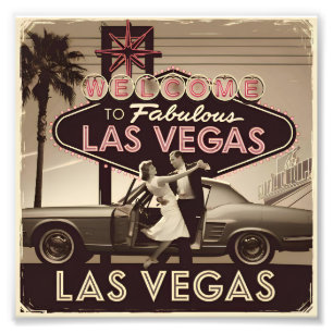 Impression Photo Las Vegas USA vintage