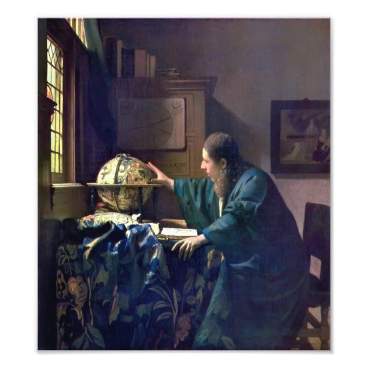 Impression Photo L'astronome | Johannes Vermeer | (Devant)