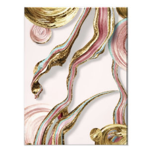 Impression Photo L'aube sur la mer de marbre Rose