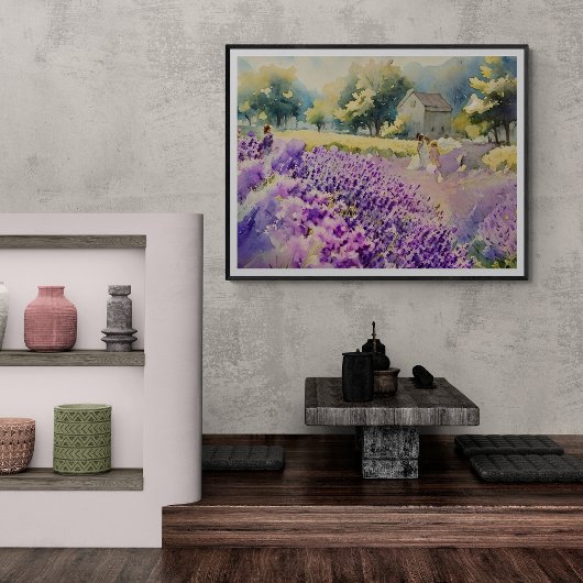 Impression Photo Lavender Field Serenity