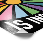 Impression Photo L'avenir est inclusif Rainbow Pride droits trans (Coin)