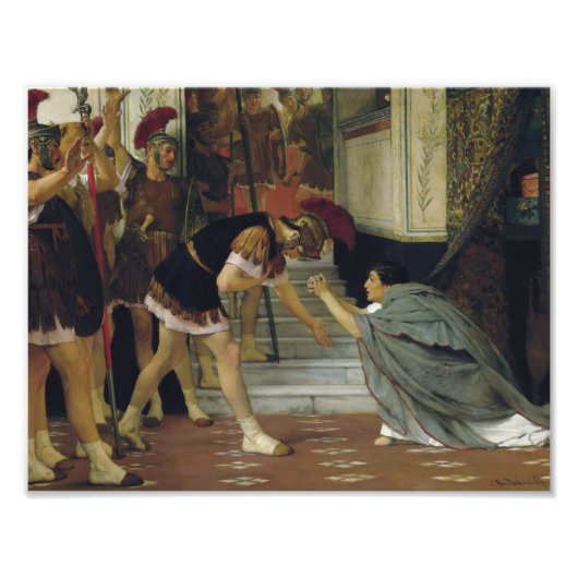 Impression Photo Lawrence Alma-Tadema - Proclamation de Claudius (Devant)