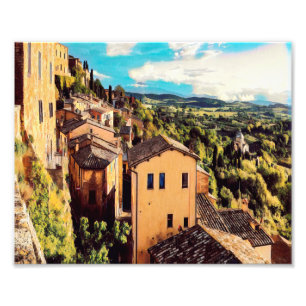 Impression Photo ldp MONTEPULCIANO - ville - panorama -
