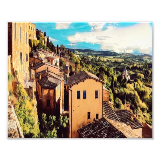 Impression Photo ldp MONTEPULCIANO - ville - panorama - (Devant)