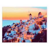 Impression Photo ldp SANTORINI - panorama - par nuit (Devant)