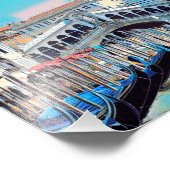 Impression Photo ldp VENICE - gondolas - rialto - (Coin)