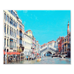 Impression Photo ldp VENICE - Grand Canal - Plage du Rialto -