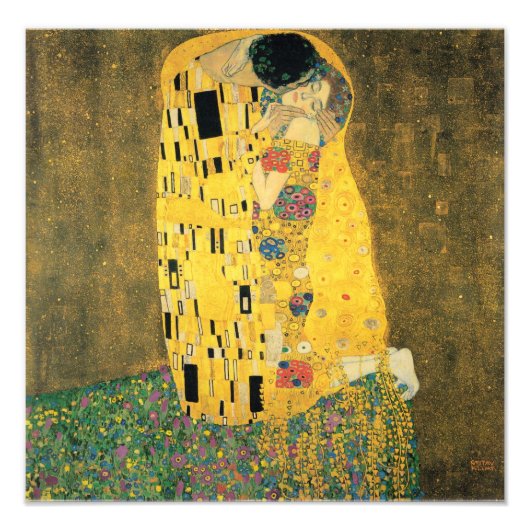 Impression Photo Le baiser - Gustav Klimt (Devant)