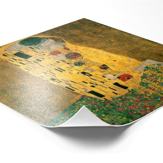 Impression Photo Le baiser - Gustav Klimt (Coin)