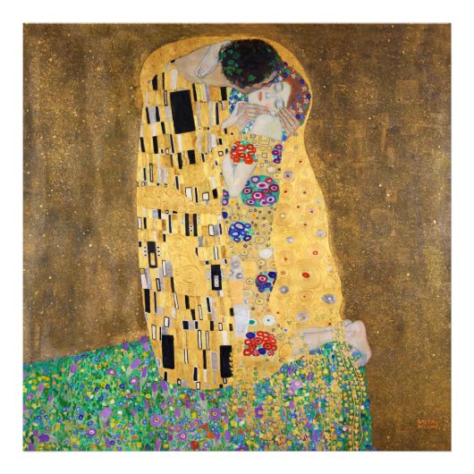 Impression Photo Le Baiser par Gustav Klimt (Devant)