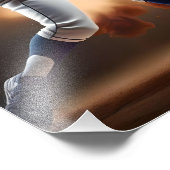 Impression Photo Le Baseball Super Jouer À La Course À Domicile, (Coin)