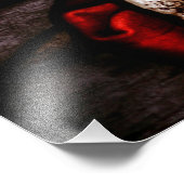 Impression Photo Le Bon Pasteur; Jésus sur le vitrail (Coin)