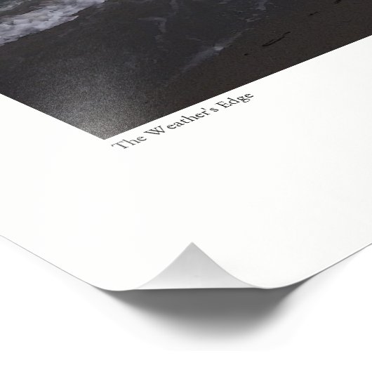 Impression Photo Le bord du temps (Coin)