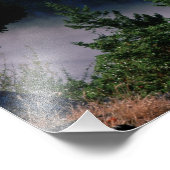 Impression Photo Le brouillard dérive sous le pont du col de la tro (Coin)