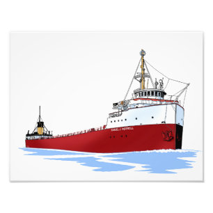 Impression Photo Le cargo des Grands Lacs Daniel J. Morrell