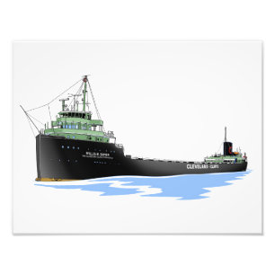 Impression Photo Le cargo Willis B. Falaises de Boyer Cleveland