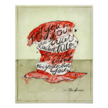 "Le Casquette du chat Sage" : 11" x14"