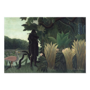 Impression Photo Le charmeur des serpents par Henri Rousseau
