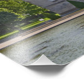 Impression Photo Le Chateau Pichon Longueville Baron et étang (Coin)