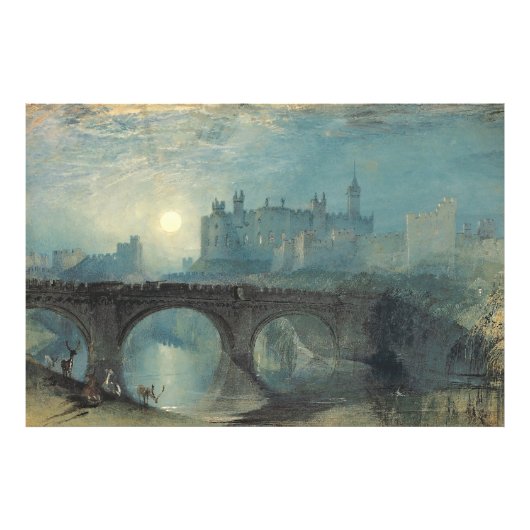 Impression Photo Le château William Turner Alnwick (Devant)