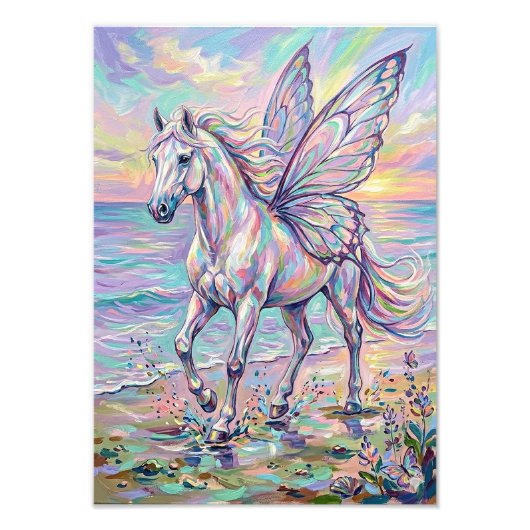 Impression Photo Le cheval papillon (Devant)