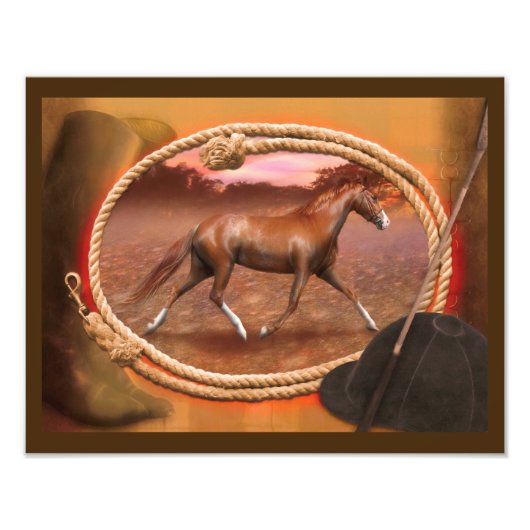 Impression Photo Le Cheval Walker du Tennessee "Le Trotter". (Devant)