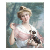 Impression Photo Le chiot espiègle par Emile Vernon (Devant)