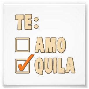 Impression Photo Le choix espagnol Amo Tequila