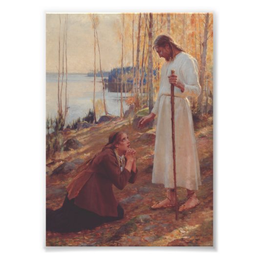 Impression Photo Le Christ et Marie-Madeleine par Albert Edelf (Devant)