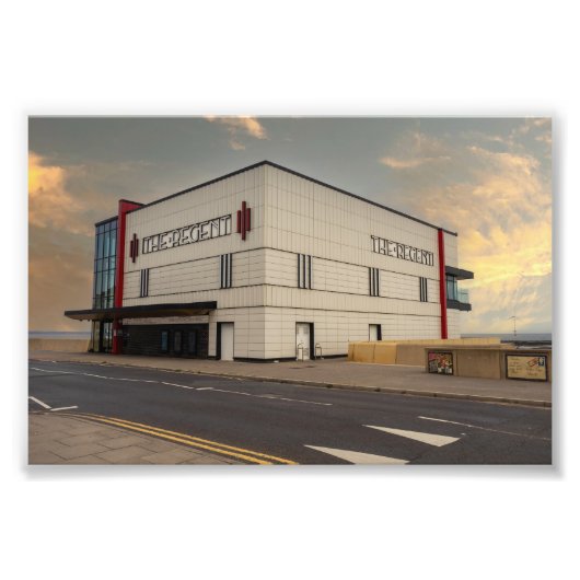 Impression Photo Le cinéma Regent, Redcar (Devant)
