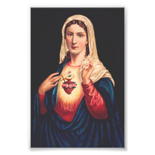Impression Photo Le Coeur Immaculé de Marie