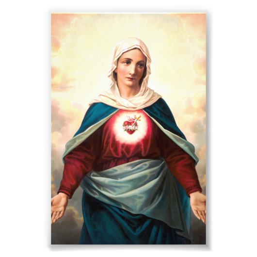 Impression Photo Le Coeur Immaculé de Marie (Devant)
