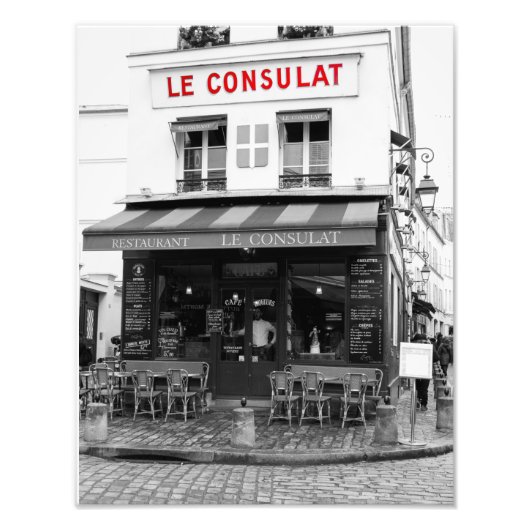 Impression Photo Le Consulat Café Montmartre Paris grand - (Devant)