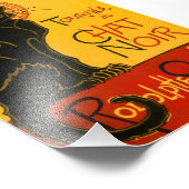 Impression Photo Le Conversation Noir Le Chat Noir Art Nouveau Vint (Coin)