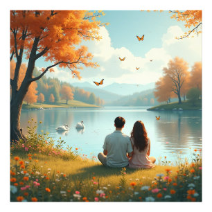 Impression Photo Le couple d'automne