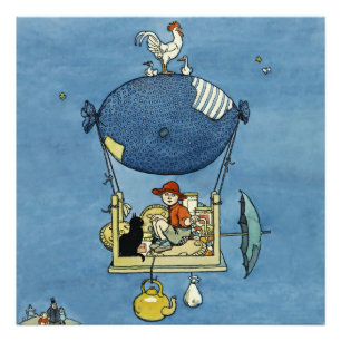 Impression Photo « Le dirigeable » par W Heath Robinson