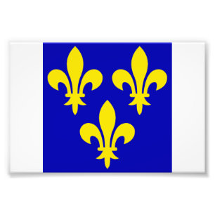 Impression Photo Le drapeau médiéval de France