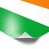 Impression Photo Le Drapeau National De L'Eire D'Irlande Du Sud (Coin)
