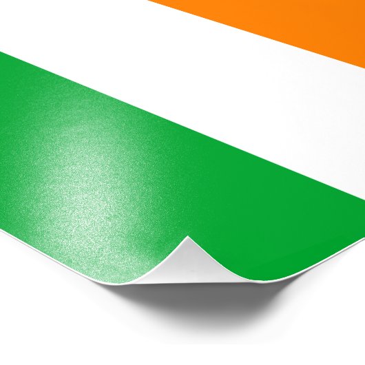 Impression Photo Le Drapeau National De L'Eire D'Irlande Du Sud (Coin)