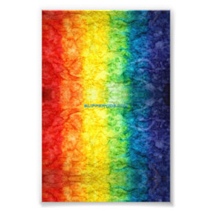 Impression Photo Le drapeau tie-dyé de SlipperyJoe's arc-en-ciel pr