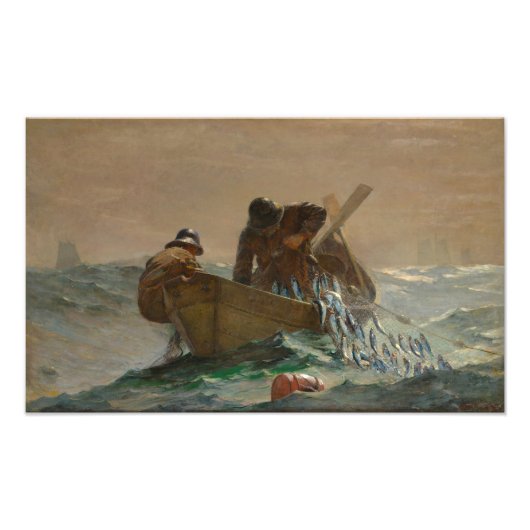 Impression Photo Le Filet à harengs, Winslow Homer (Devant)
