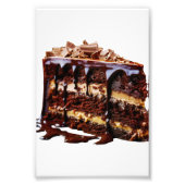 Impression Photo Le gâteau au chocolat multi-couches indulgent de S (Devant)