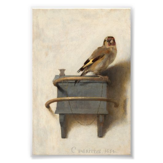 Impression Photo Le Goldfinch par Carel Fabritius (Devant)