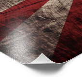 Impression Photo Le Japon lève le drapeau du soleil sur le vieux gr (Coin)