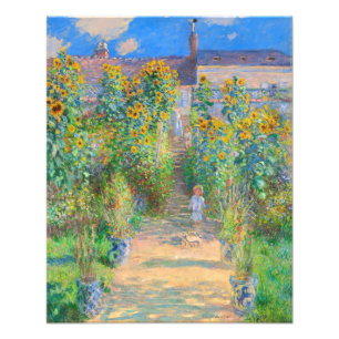 Impression Photo Le jardin de l'artiste à Vétheuil