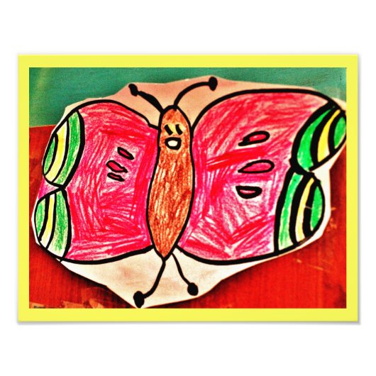 Impression Photo Le joyeux papillon de Nurah (Devant)