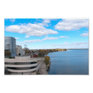 Impression Photo Le lac Monona et le centre-ville de Madison